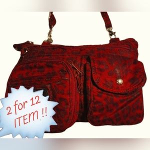 Red crossbody bag